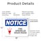Signmission Fire Sprinkler Riser Inside OSHA Notice Sign, Plastic, 18in W x 12in L, 2PK OS-2PACK-NS-P-1218-L-12679 - alternate 3